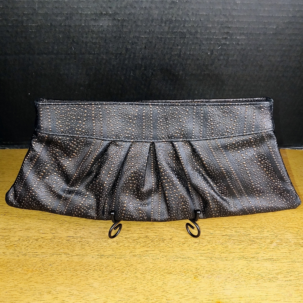 Lauren Merkin Brown Leather Clutch
